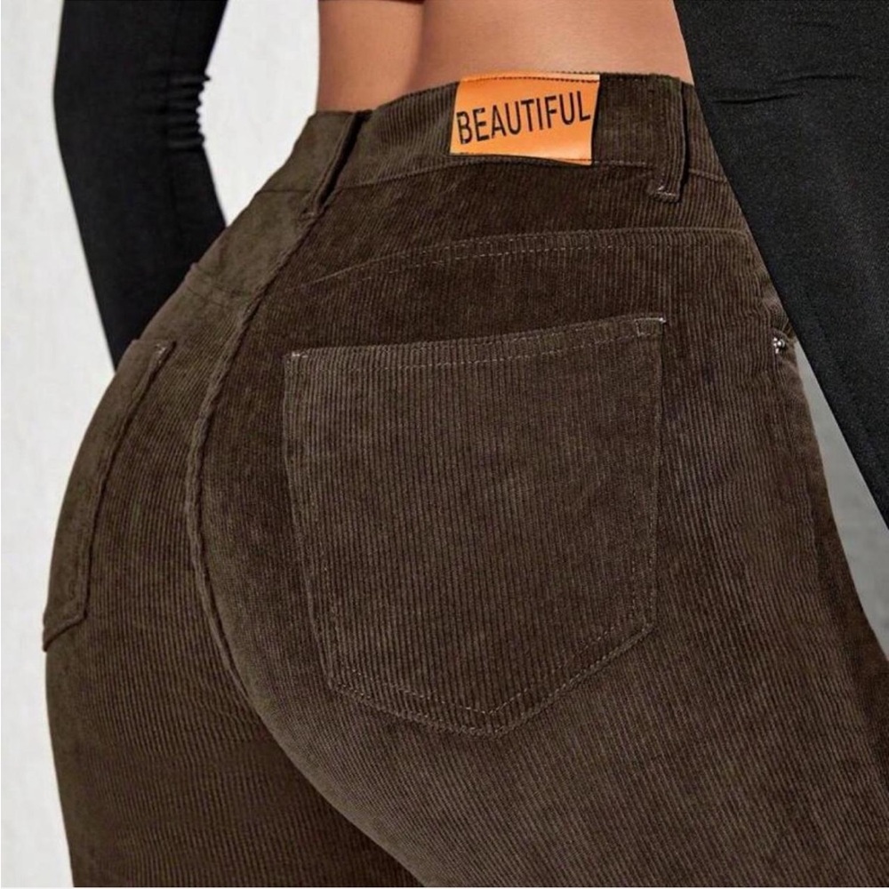 SHEIN Chocolate Corduroy pants